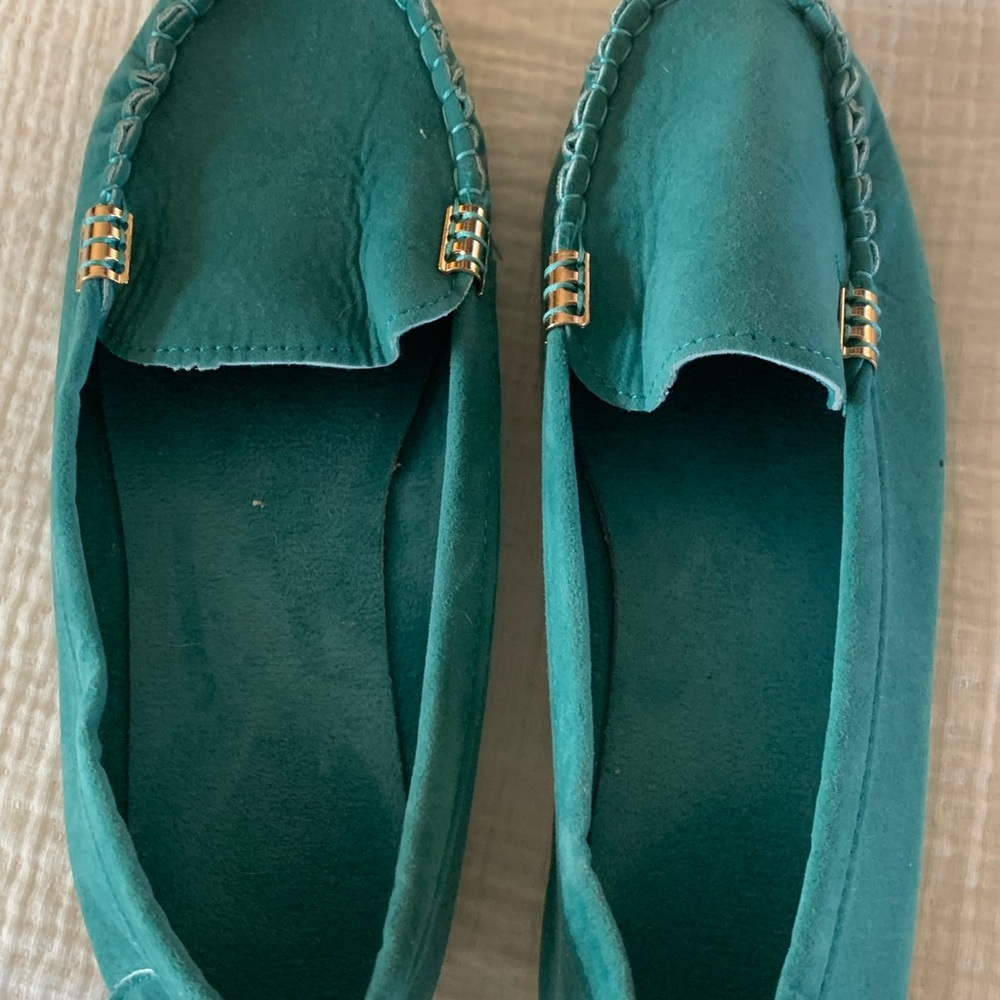 Teal Loafers for Women - Picture 3 of 4
